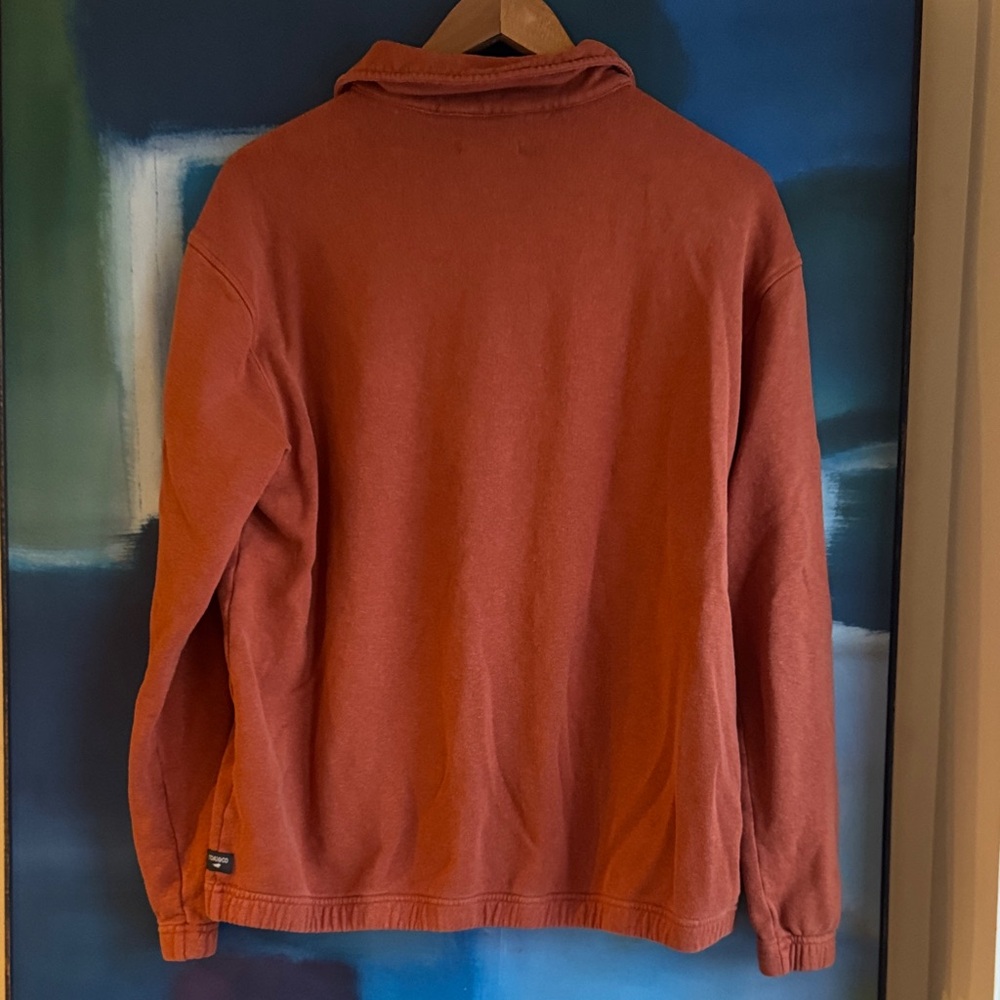 Toad & Co Unisex 1/4 Zip Pullover Hemp Organic Cotton Blend Sweatshirt - Picture 6 of 8